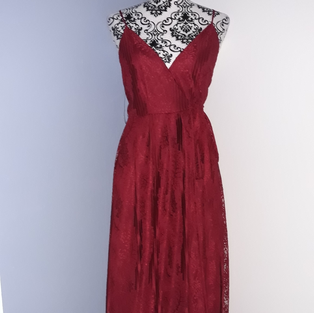 Lace Wrap Maxi Dress